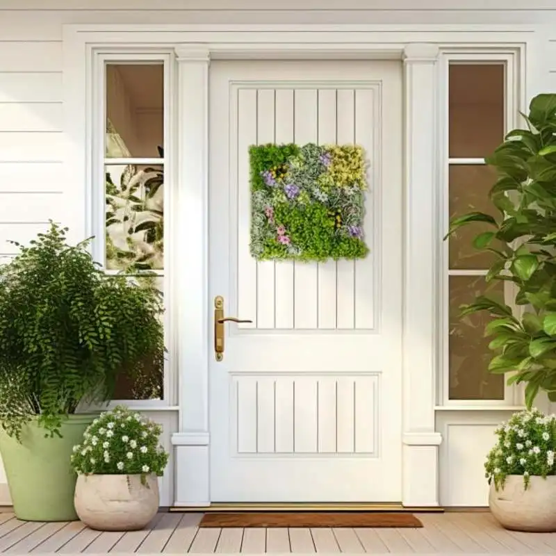 

20" x 20" 3D Hanging Succulents with 10 Types of Mixed Faux Plants for Balcony Home