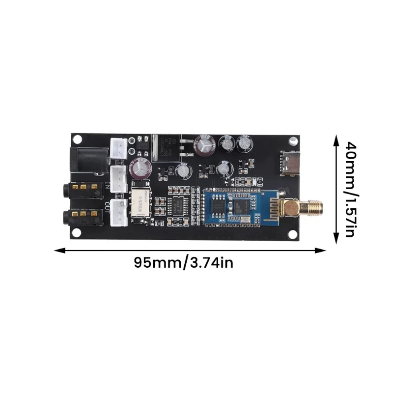 SOTAMIA 1PCS APTX QCC3034 Gemodificeerde Eindversterker Audio DIY Bluetooth 5.1 Lossless Decodering Board Nul Ruis PCM5102A