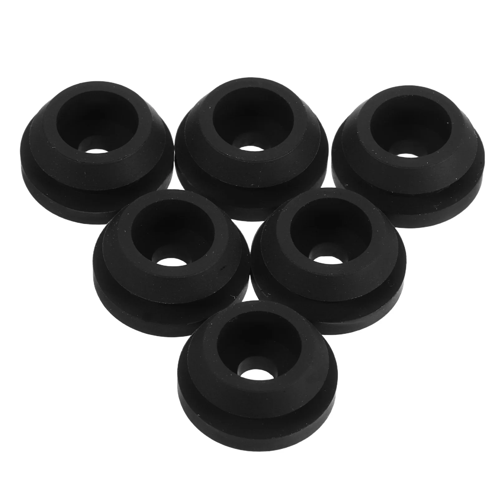 

6pcs Stove Top Grommets Black Rubber for RV Trailer Camper Stove Secure Durable Replacement Parts Easy Install Outdoor Cooking