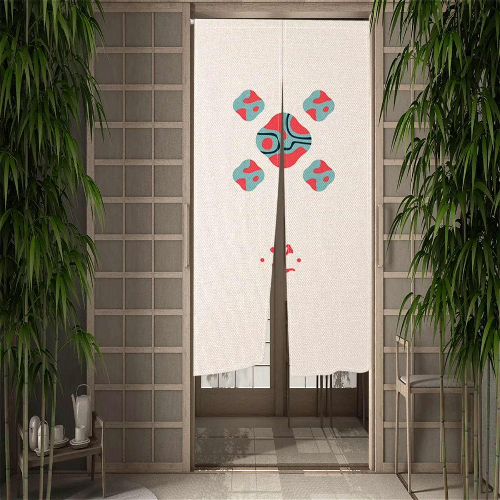 Nordic Simple Door Curtain Bedroom Home Doorway Entrance Kitchen Half Curtain Fitting Bathroom Partition Decoration Noren