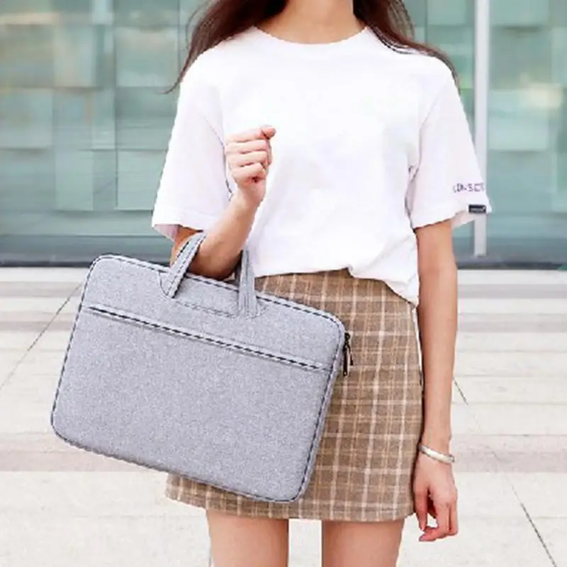 Laptop Sleeve Bag Laptop Carrying Case Water Resistant Laptop Tote Bag Lightweight Laptop Carrying Case Fits 14.1-15.4 Inches