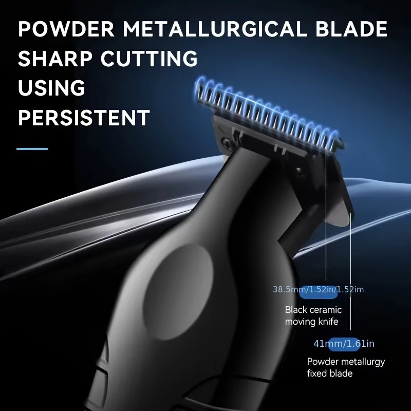 OMUONE Professional Barber Cordless Hair Clipper USB Rechargeable Hair Trimmer Precision Beauty Tool Men's Gift view 6