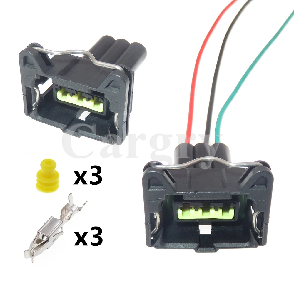 1 Set 3P 368000-1 85205-1 Auto Crankshaft Position Sensor Wiring Terminal Socket AC Assembly Automobile Idle Motor Plug