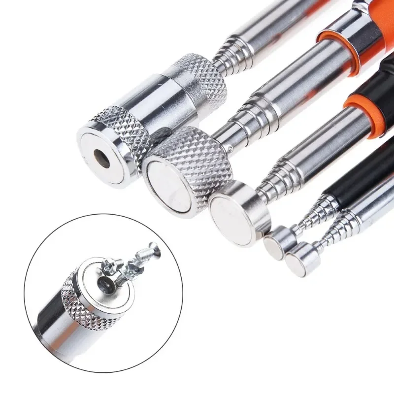 Magnetic Telescopic Pick-Up Tools Grip LED Light Adjustable Extendable Long Reach Pen Handy Tool for Picking Up Screws Nuts Bolt