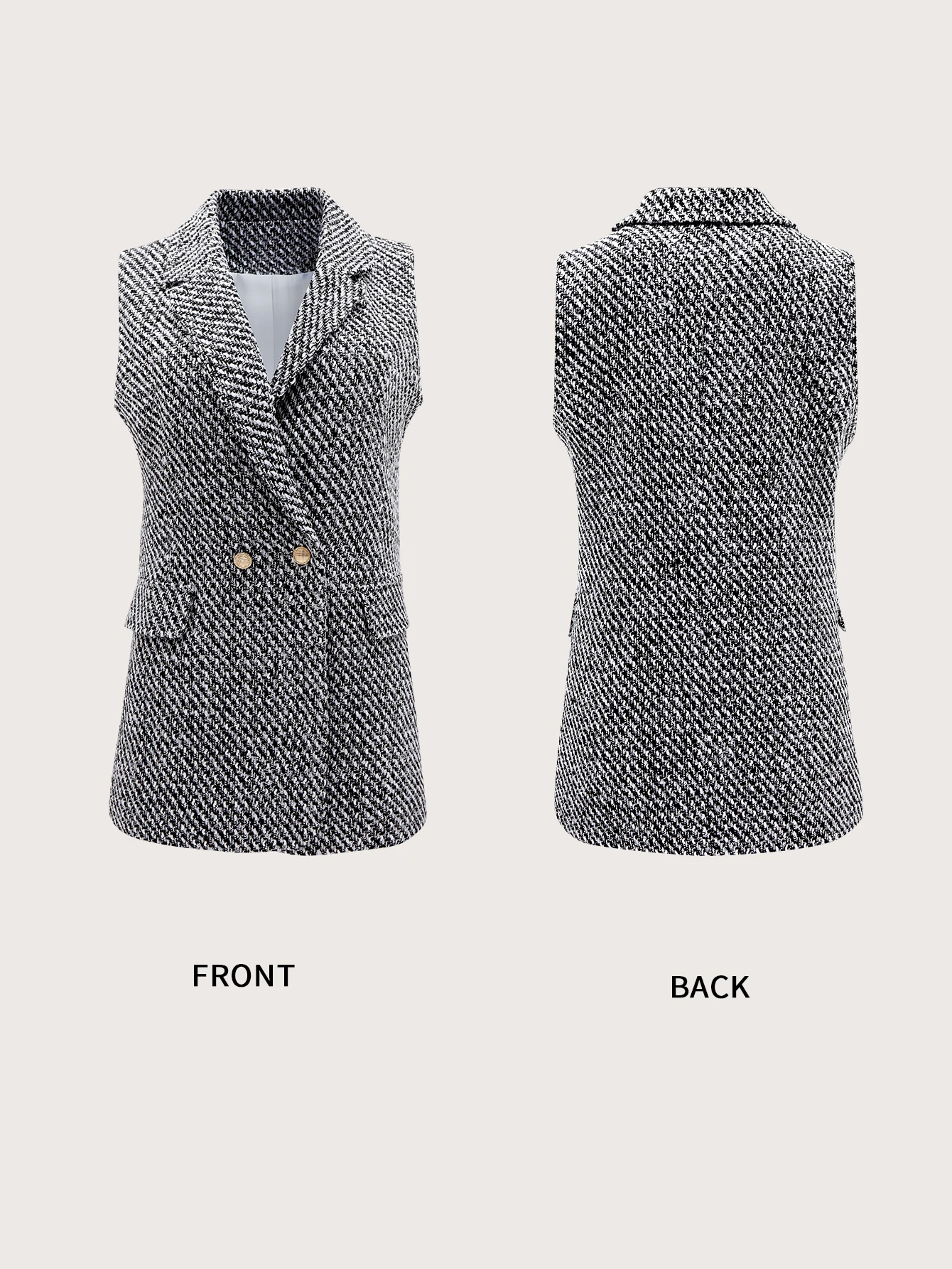 Women  Fashion Luxury Vintage Plaid  Mesh Patchwork Vest Jackets Elegant Chic V Neck Slim Elegant Commuting Sleeveless Waistcoat