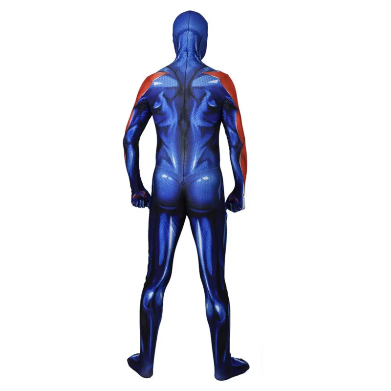 Spidercosplay 2099 Superhero Cosplay Costume Boys Blue Red Bodysuit Zentai Full Body Suit Adult Kids