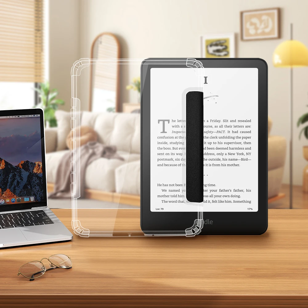 Suitable Case for Kindle Paperwhite 12th 2024/Colorsoft Model:SA569P SA568B SA59CP Protective Case TPU Flip Cover Adsorption
