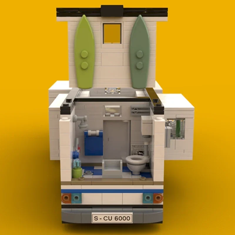 Moc Bouwstenen Luxe Camper Model Technologie Modulaire Stad Woon-werkverkeer Voertuig Blokken Bouw DIY Montage Speelgoed Geschenken