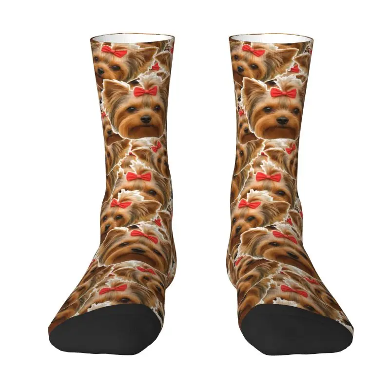 Cute Mens Personalized Dog Face Custom Dress Socks Unisex Warm Comfortable 3D Printing Cute Animal Pet Design Crew Socks