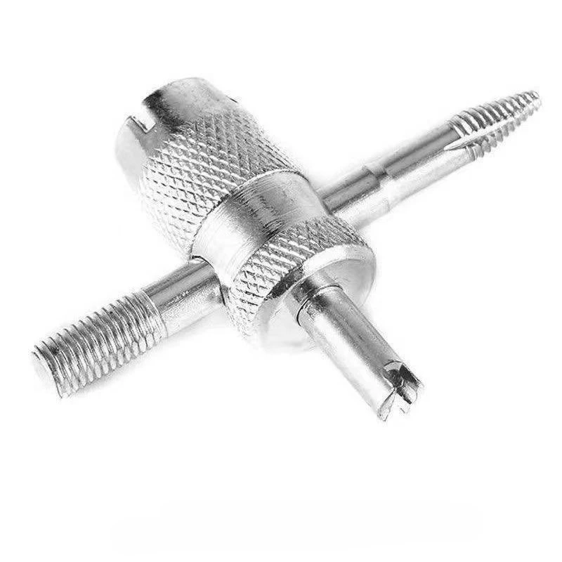 4 in 1 Car Tire Valve Repair Set Automobiles Tyre 4 Way Valve Core Removal Tools Kit Tire Valve Stem Puller Screwdriver