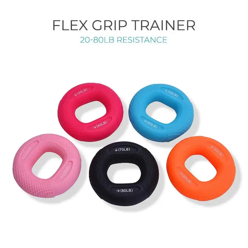 1 قطعة سيليكون فليكس قبضة المدرب 20-80LB المقاومة تجتاح البنصر المدرب العضلات نقالة المتوسع تجريب اللياقة البدنية جهاز