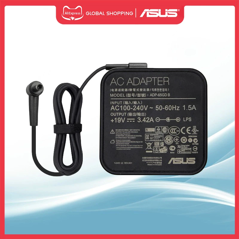 ADP-65GD B 19 فولت 3.42A 65 واط 4.5X3.0 مللي متر محول التيار المتردد شاحن الطاقة ل Asus Vivobook S 14 الوجه OLED TP3402ZA TP3402VA TN3402YA محمول