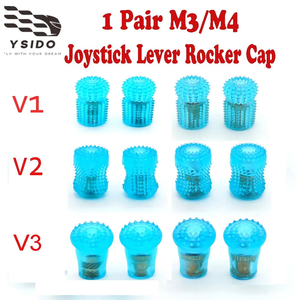 YSIDO 1 Pair M3 M4 Non-Slip Joystick Rocker Cap RC FPV Drone Gimbal Stick Ends Fit Radiomaster GX12 TX12 TX16S DJI Transmitter