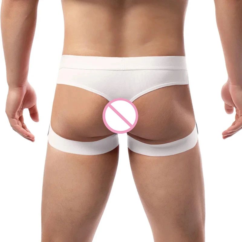 3pcs Men's Sexy Jockstrap G String Thongs Bikini Sexy Underwear Leg Harness Belt Strap Panty T-back Bulge Pouch Briefs Underpant