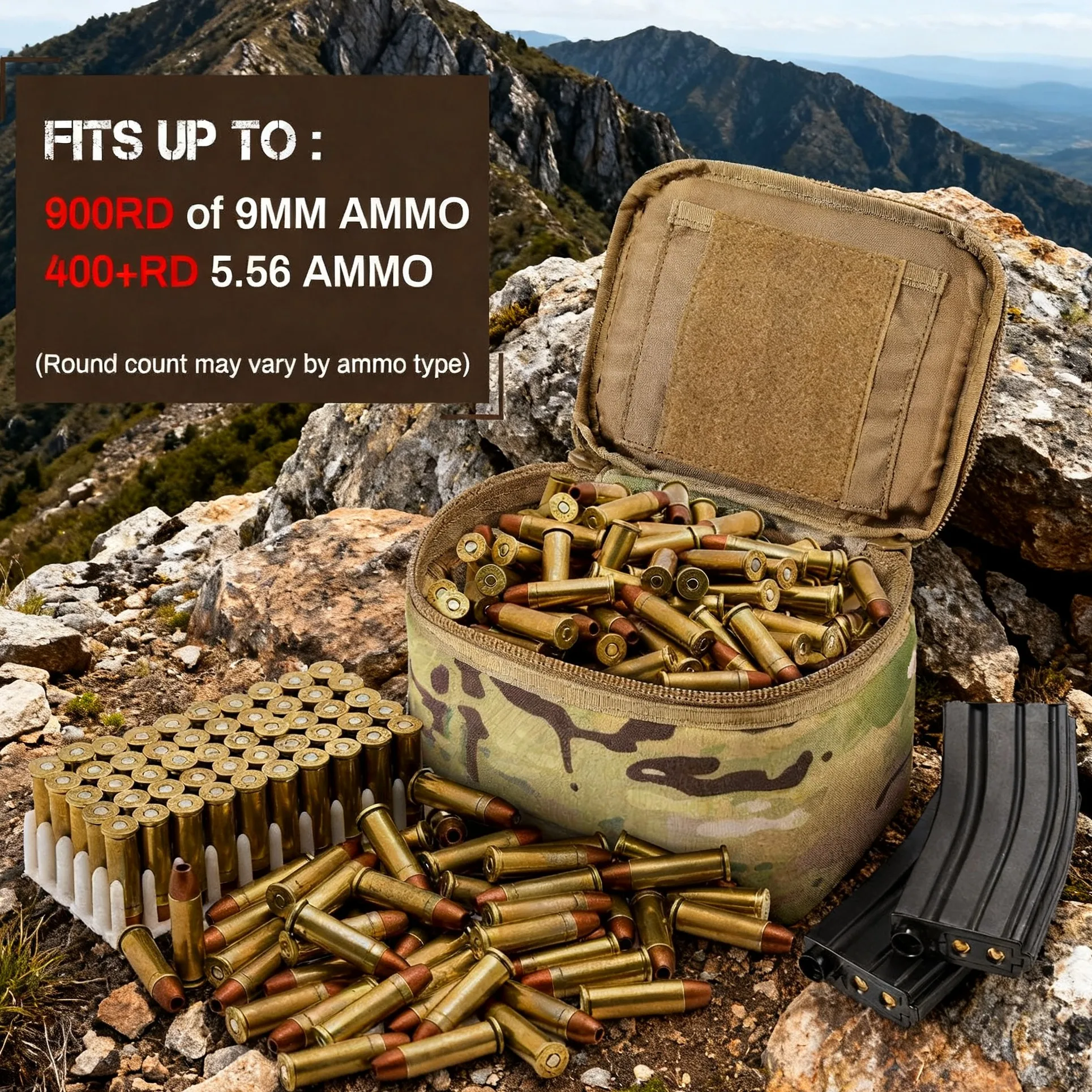 بندقية الصيد حافظة هارد شل المحمولة صندوق الذخيرة بندقية الراحة حقيبة في الهواء الطلق اطلاق النار رصاصة حقيبة للتخزين 9 مللي متر/5.56 محمل حقيبة