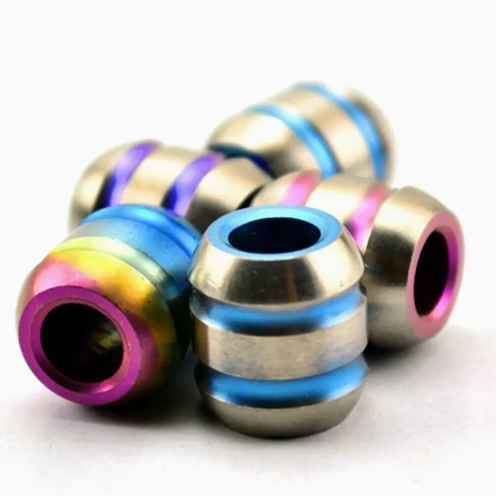 Hot Titanium Alloy TC4 Knife Beads 10 Styles High Quality Knife Lanyard Pendant Paracord Rope Knife Beads EDC Multi Tools
