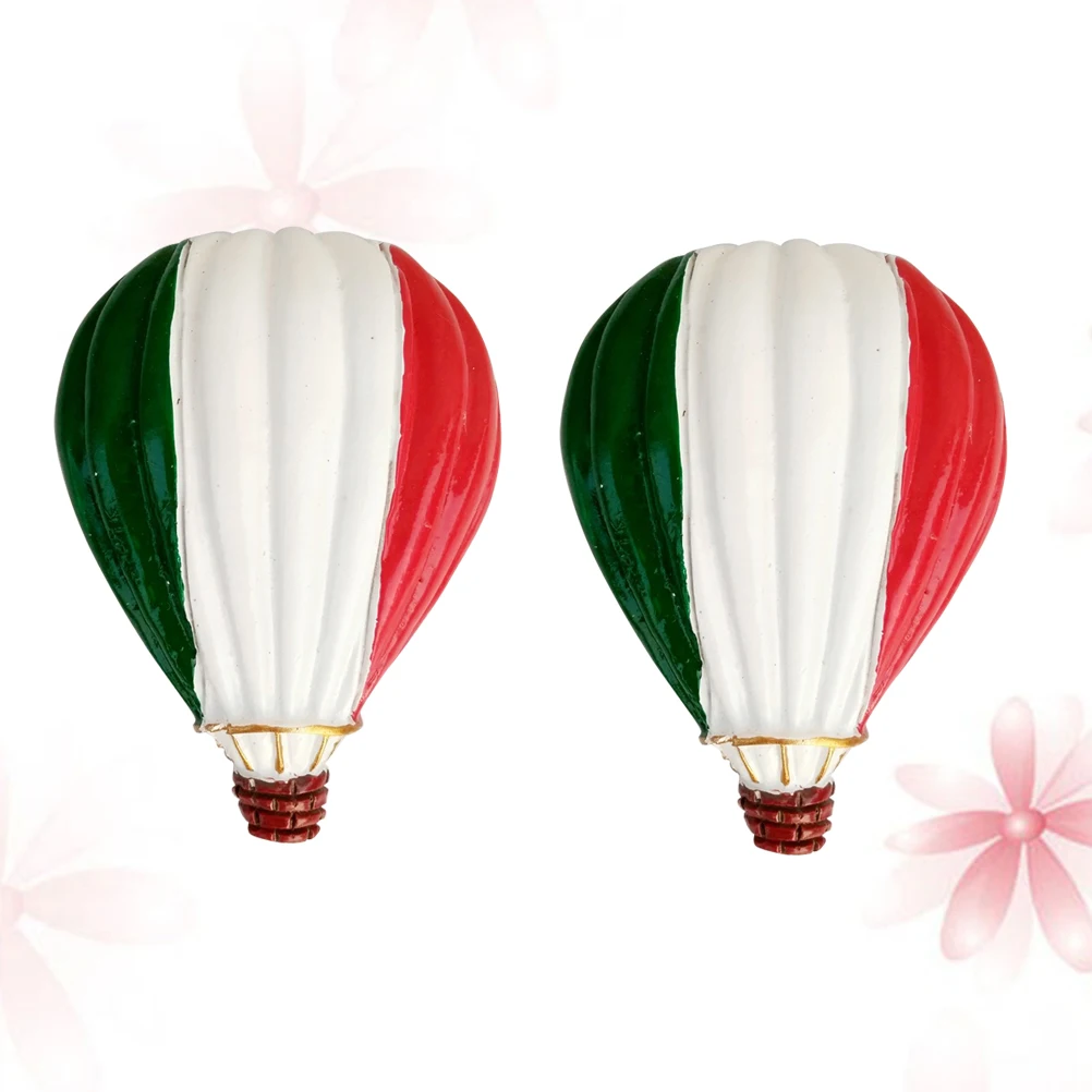 

2pcs Fridge Magnets Sticker Hot Air Balloon Shaped Magnetic Adsorption For Home Decoration Office Refrigerator Indoor Premium