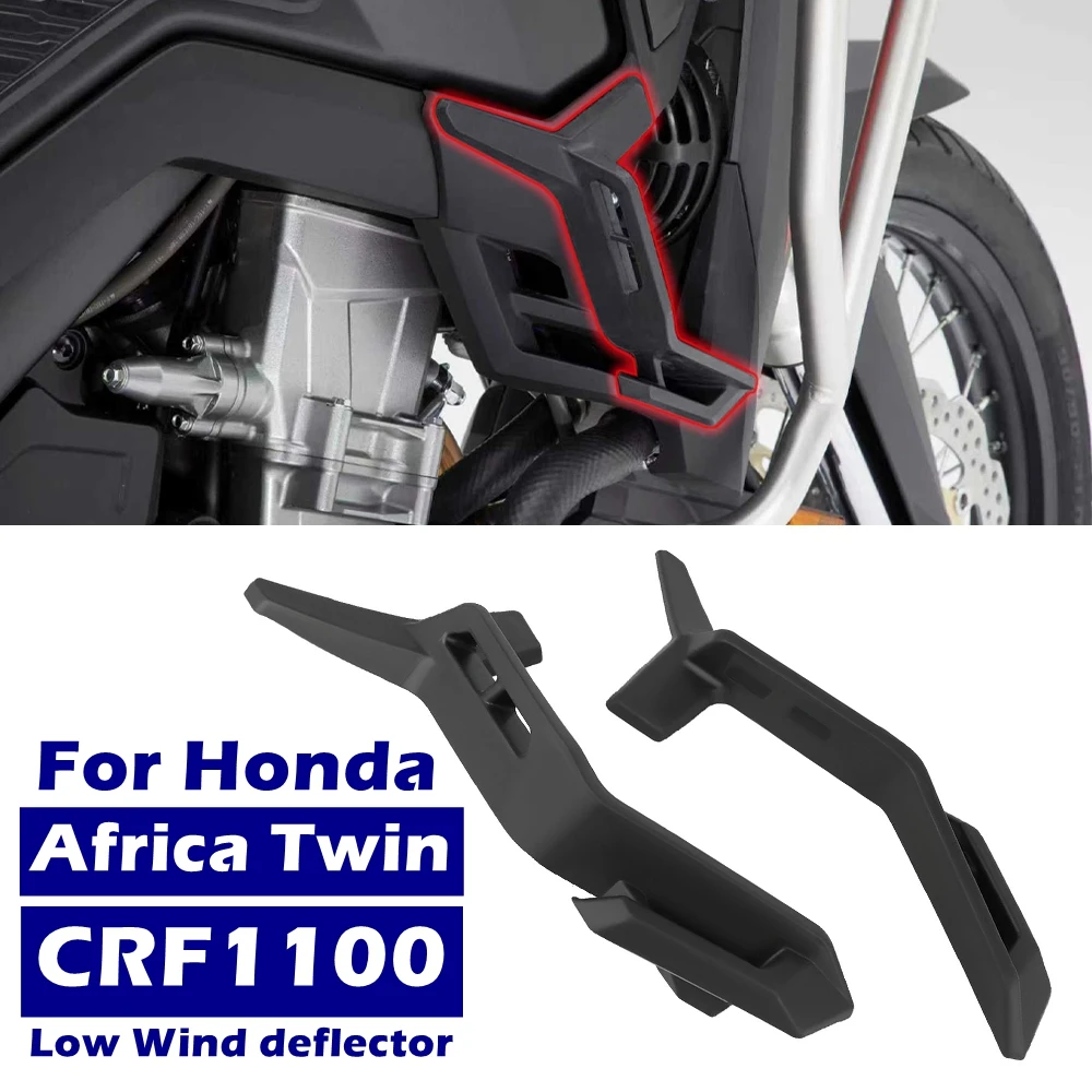 

Низкий ветровой дефлектор подходит для Honda Africa Twin CRF1100 2020 2021 2022 2023 2024 2025 Нижний воздушный дефлектор Аксессуары для мотоциклов
