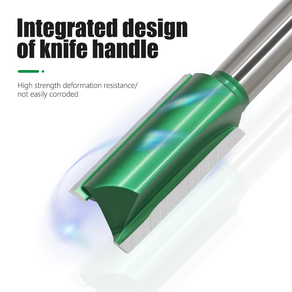 LAVIE 1 قطعة 8 مللي متر عرقوب راوتر بت مستقيم بت قاطعة المطحنة للخشب أداة الأعمال الخشبية C08002