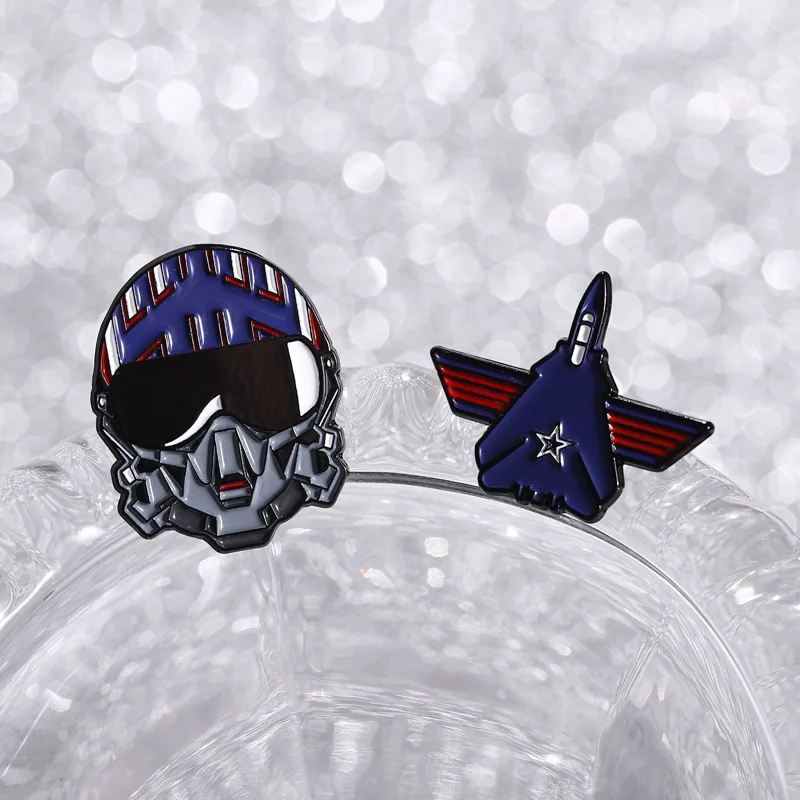 Cartoon spaceship Enamel Pins Cartoon Movie Merchandise Brooches Badge Clothes Backpack Accessories Jewelry Gift for Friends