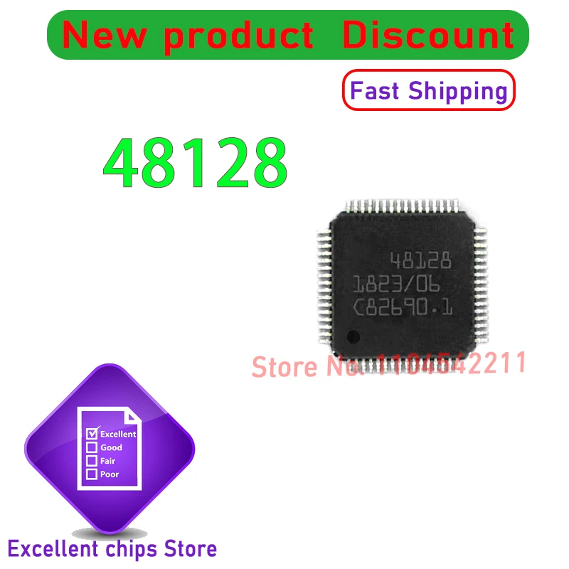 

(5-10piece) 100% New 48128 QFP64 Chipset