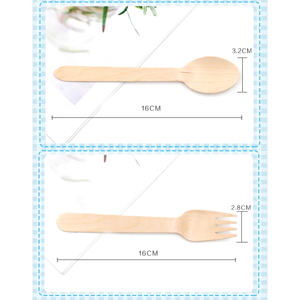 

50pcs Wood Spoon Lightweight Safe DIY Crafts Utensil Spoons for Painting Child Art School Kitchen Bar Tools