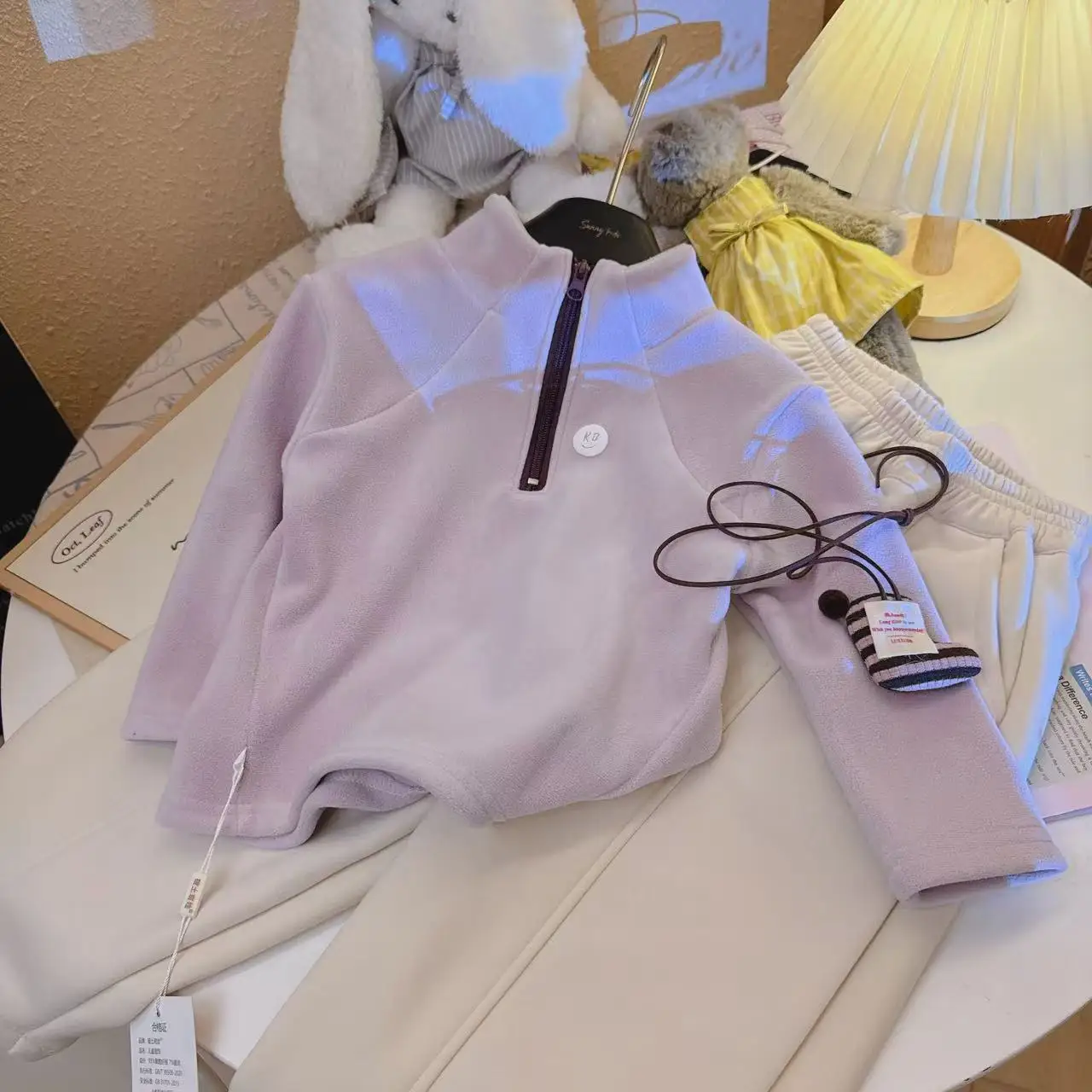 2025 New Autumn Fashion New Kids Stand-up Collar Sweatshirts Medium and Large Kids Long-sleeved Korean Style Kids Clothing