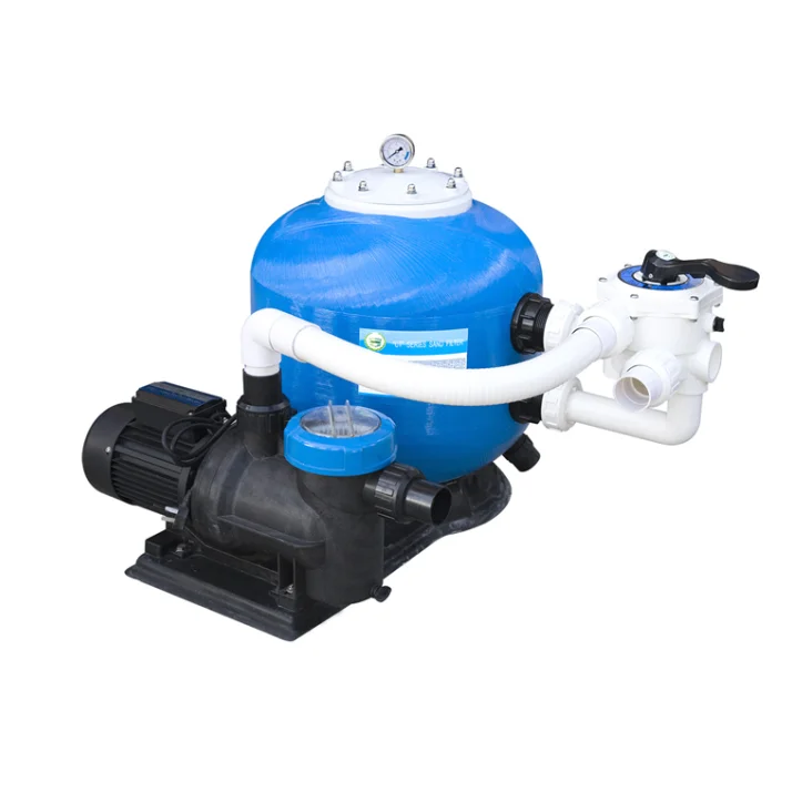 CADISDON Side mount Swimming Pool Sand Filter Combo