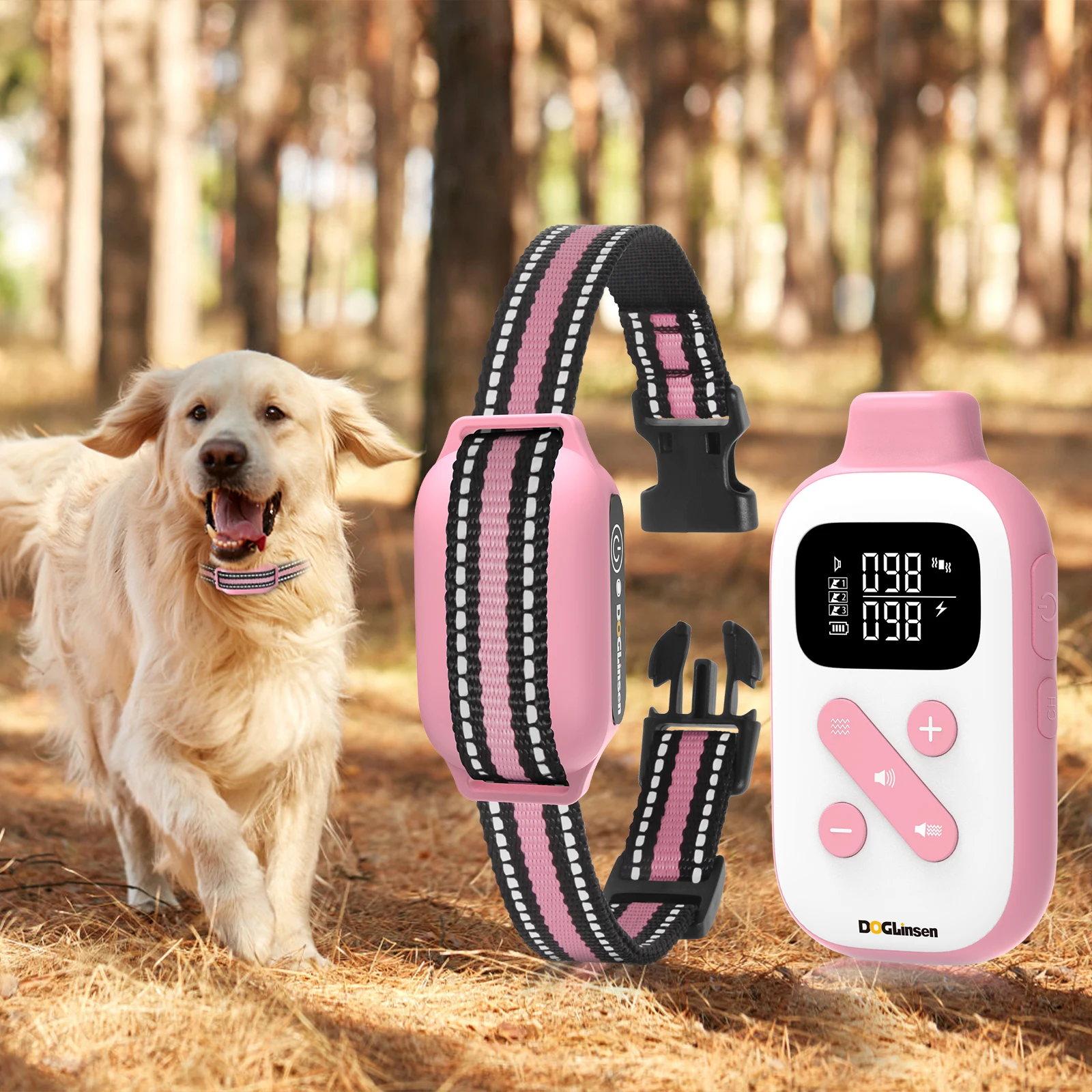No Shock Dog Training Collar with Remote 2800Ft , Beep Vibration Safe Electric Training Collar Vibration Collar For All Dogs