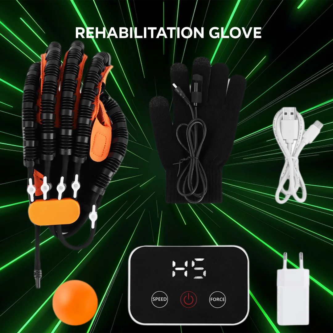 Hand Training Rehabilitation Robot Gloves for Stroke Hemiplegia Finger Rehabilitation Trainer Exercise Rehab Exerciser Devices