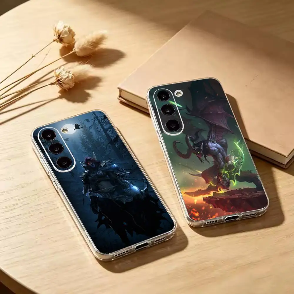 W-World Of W-Warcraft  Clear Soft Silicone Phone Case for Samsung Galaxy A71 A70 A52 A51 A40 A30