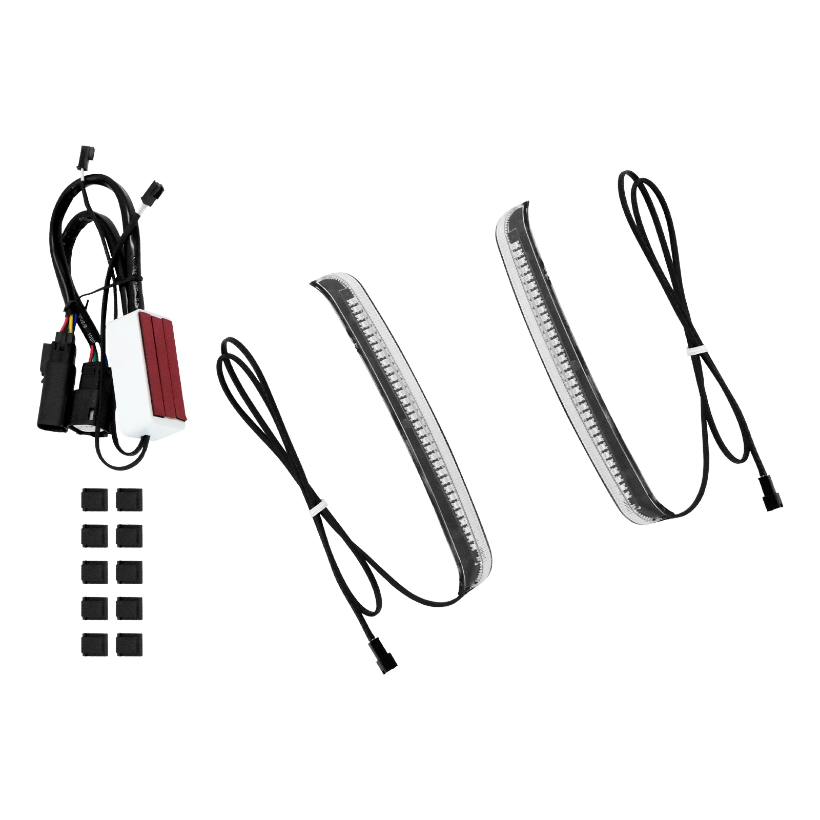 2pcs/set LED Brake Lights Motorcycle Saddlebag Flowing Turn Signal Lamp For Harley Touring Road Glide Electra Glide 2014-2022