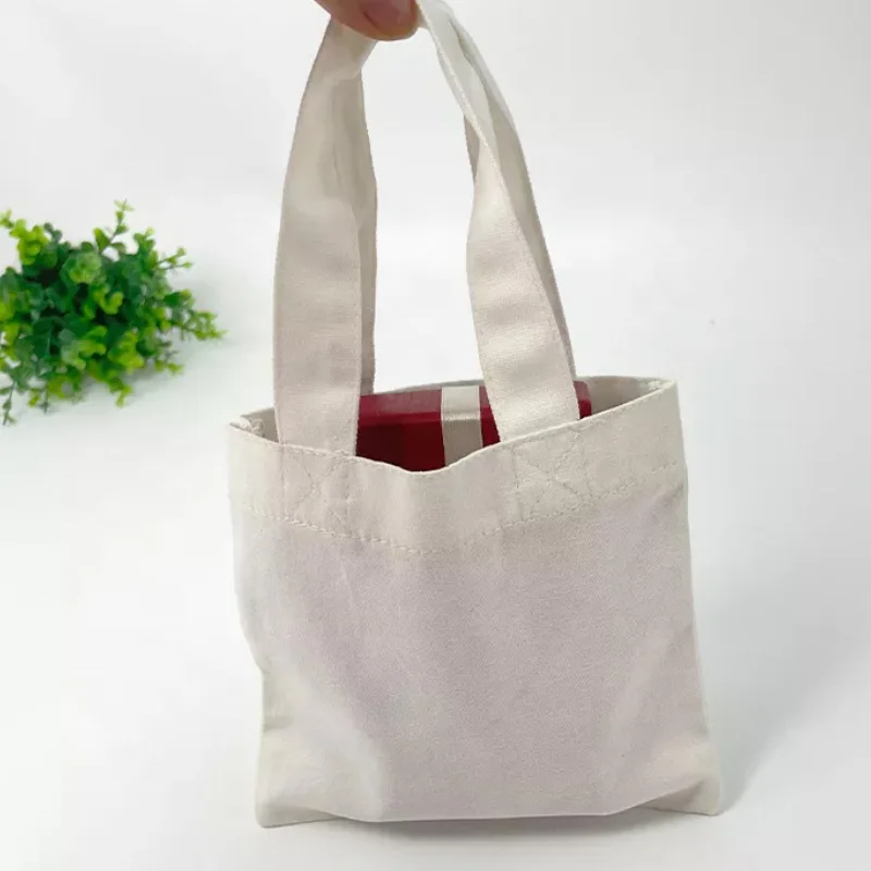 Eco cotton tote bag 20x25cm 3pcs/lot Jewelry Canvas Handbag plain tote bag