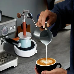 Big Pot 450ml Pneumatic 4bar Milk Frother Pneumatic Coffee Machine Steam Milk Frother Camping Flower Pulling Artifact
