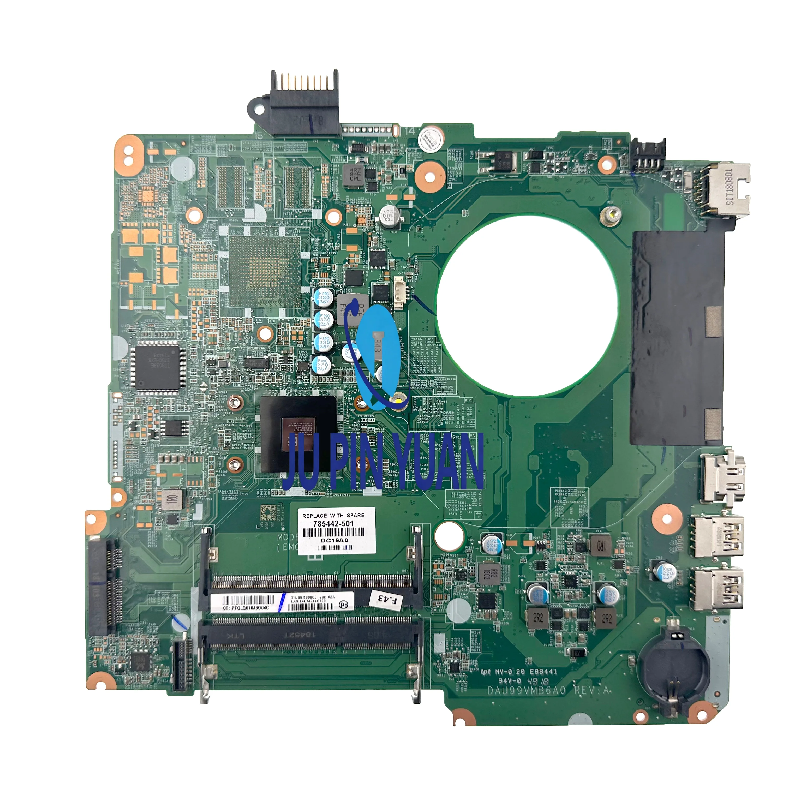 785442-501 785442-001 For HP Pavilion 15-N 15-F Series Laptop Motherboard DA0U93MB6D2 DAU99VMB6A0 With A8-6410 CPU 100% Tested
