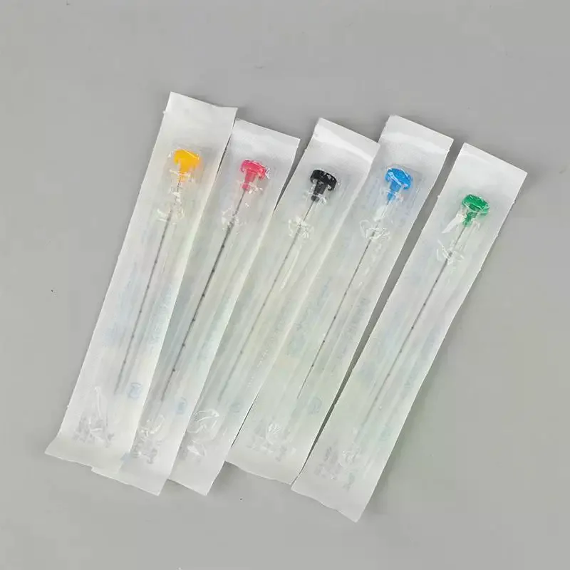 10Pcs Disposable Buried Needles 0.6/0.7/0.8/0.9/1.2MM Chinese Weightloss Acupuncture Points With Scale  Buried Needles