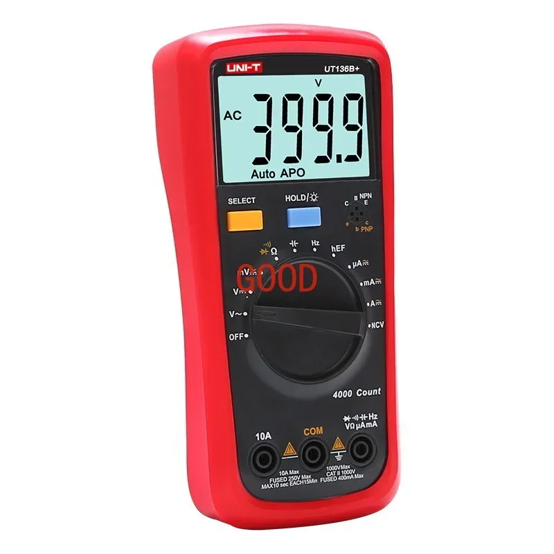 Automatic range voltage and current multi-function anti-burn electrician universal meter