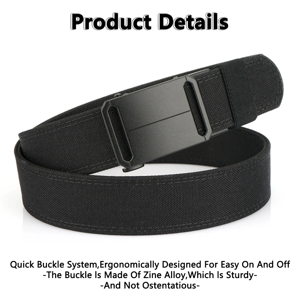 TUSHI Men Belt Outdoor Multi Function Alloy Buckle Tactical Belt Canvas Nylon Belt Multi-size Quick Hanging Belts Neutral Belt