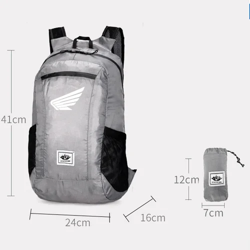 Imagen 2 del producto Para Honda CBR 125R 954 600 F4i 650F 650R 1100XX 1000F CBR 600RR pequeña mochila plegable bolsa de almacenamiento accesorios de motocicleta