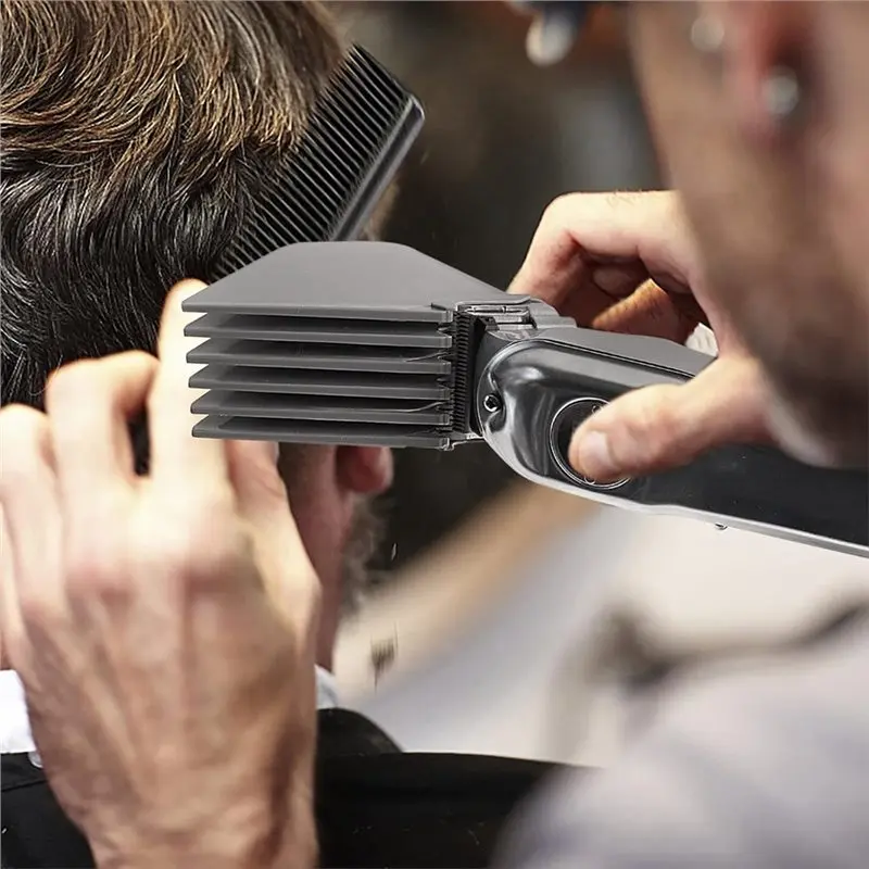 ABBK-Mega Hair Clipper Guards, 8Pcs Gray, For Wahl Full Size Hair Clippers (3 Inch 8Pcs)