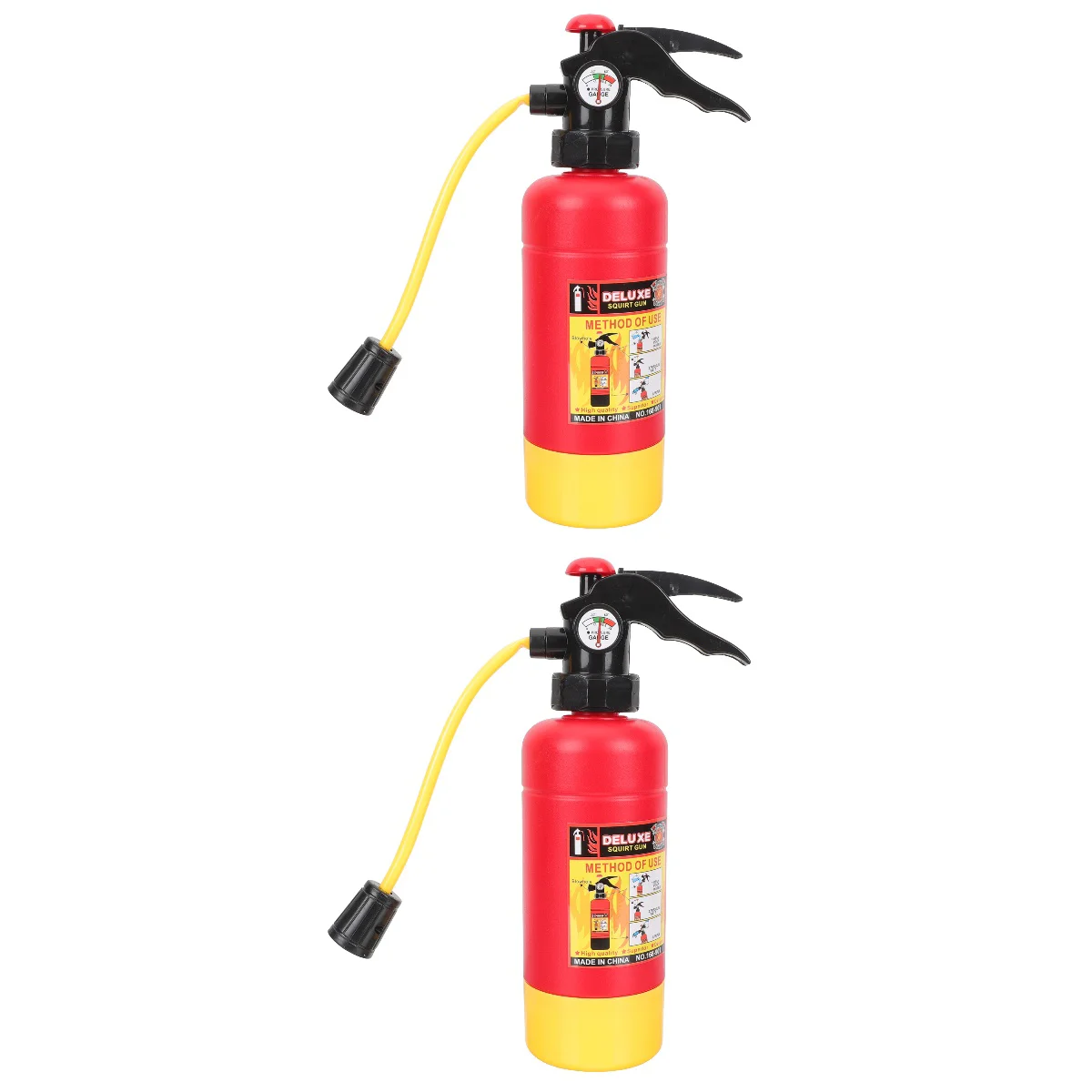 Set of 2 Beach Tent Water Fire Toy Mini Extinguisher Children Tank Portable Spraying Red