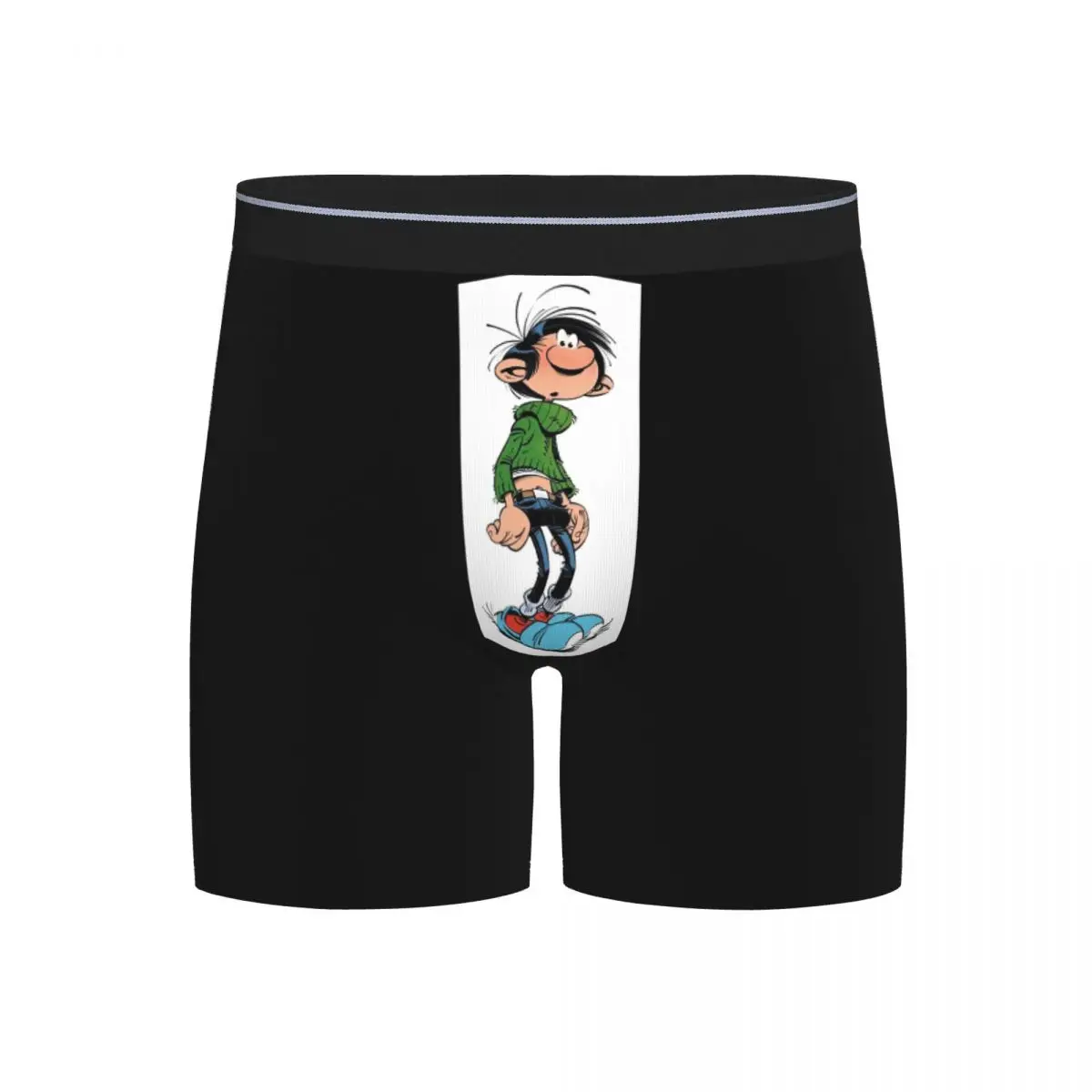 

Длинные трусы-боксеры, шорты Gaston Lagaffe, мужские дышащие трусы для Homme, мужской подарок бойфренду