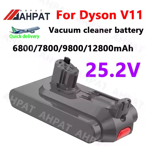V11 Battery 6800-12800mAh 25.2V Battery for Dyson V11 SV15 SV16 SV17 SV18 SV22, V11 Animal Fluffy Vacuum Cleaner Li-ion Battery
