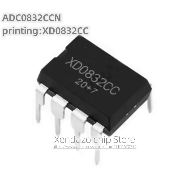 5pcs/lot ADC0832CCN Silk screen printing XD0832CC DIP-8 package Original genuine Analog-to-digital converter chip