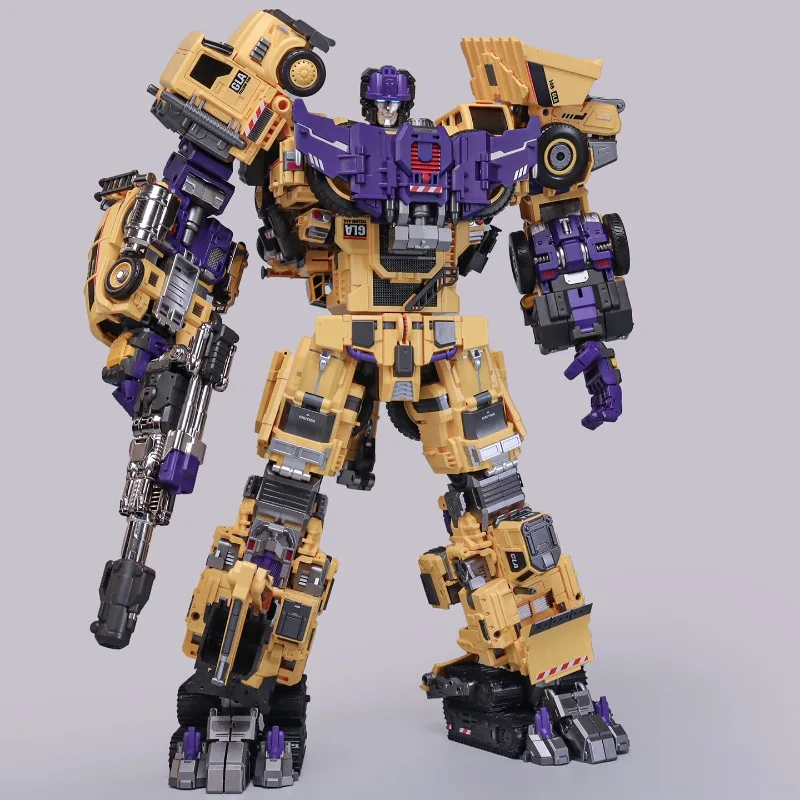 

Mecha Invasion Devastator Giant Legacy Gla01-06 Смесительный грузовик Вилочный погрузчик Инженерный автомобиль Деформационная игрушка Комбинированный набор из 6 шт.