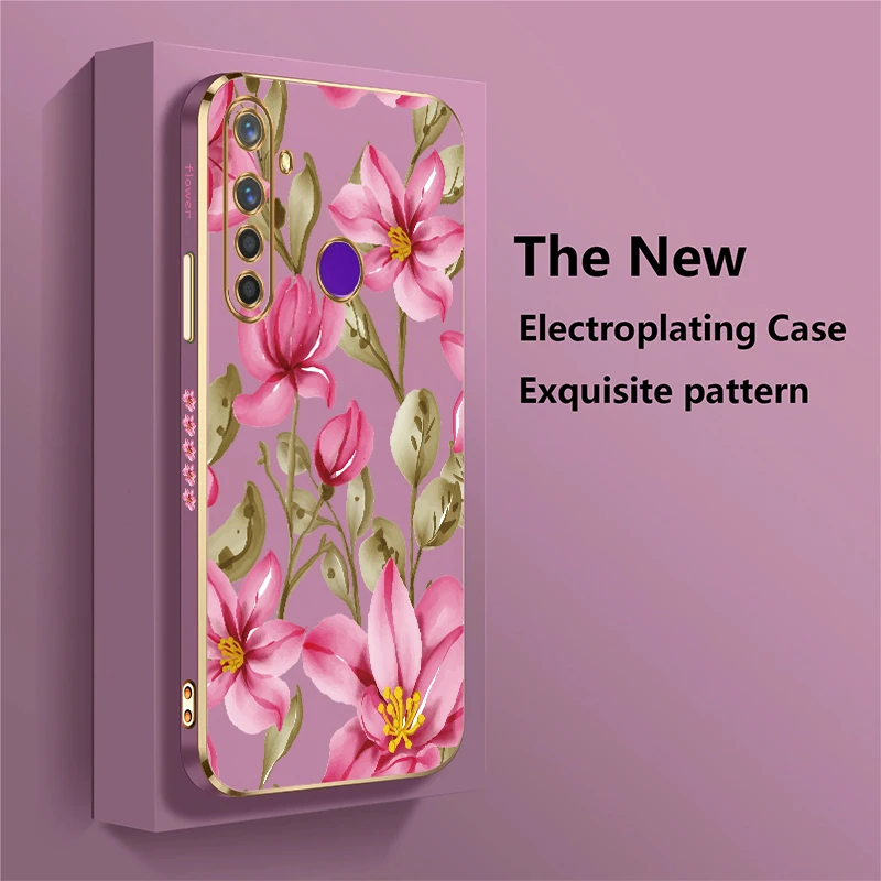 جراب هاتف لهاتف OPPO Realme V25 V13 V5 Q5 Q3i Note 60 GT Neo 3 2 Pro X7 Pro غطاء فاخر من السيليكون المقاوم للصدمات