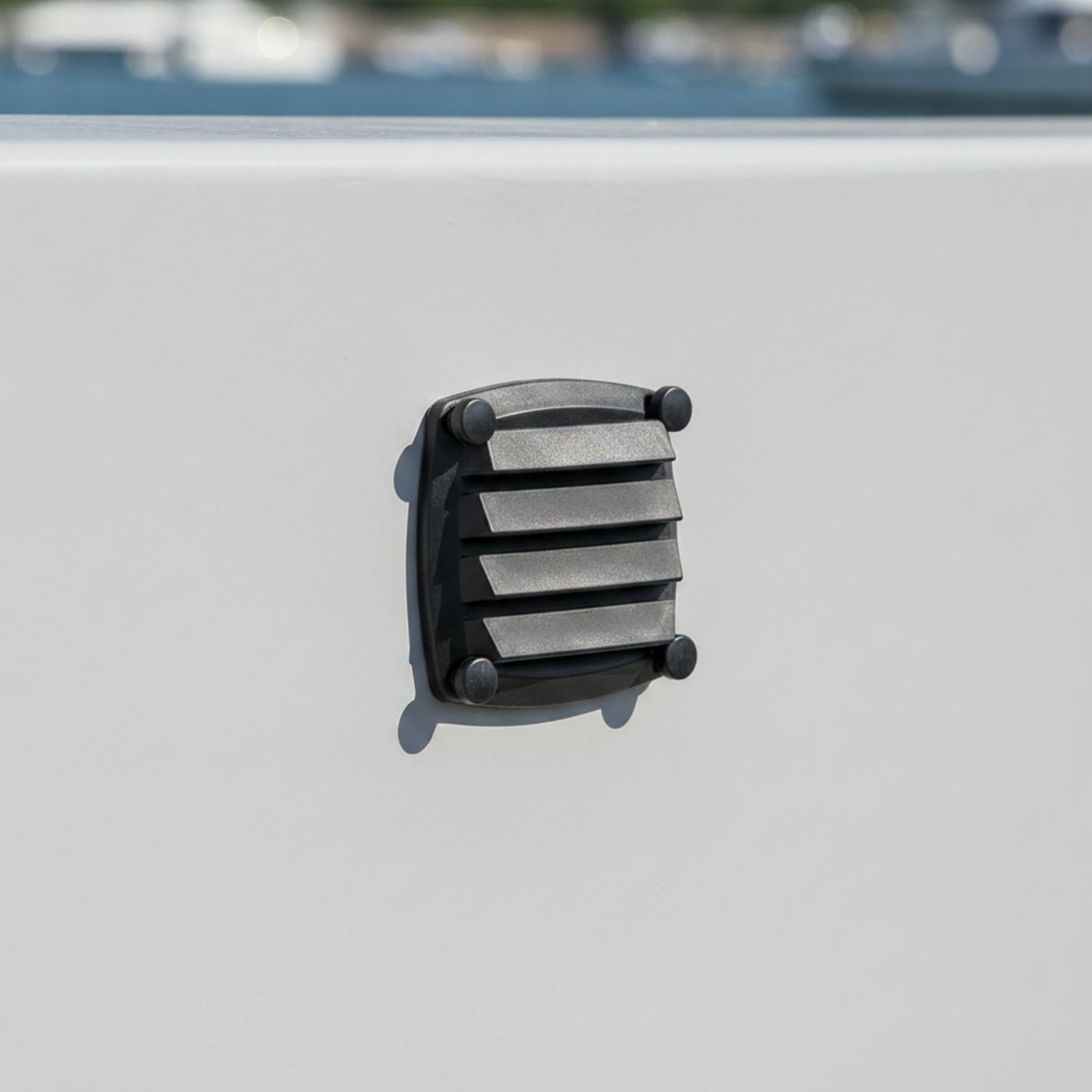 Louvered Vent Cover Low-Profile Plastic Vent Cover with Screws Compact Long-Lasting for DIYers, Bathrooms, Utility Rooms