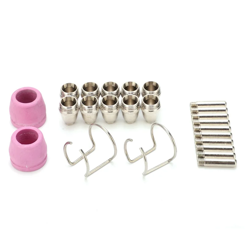 ABWP-55Pcs  Air Plasma Cutting Torch Nozzles Consumables Contact Tips For SG‑55 AG‑60 WSD‑60P Durable Easy To Use