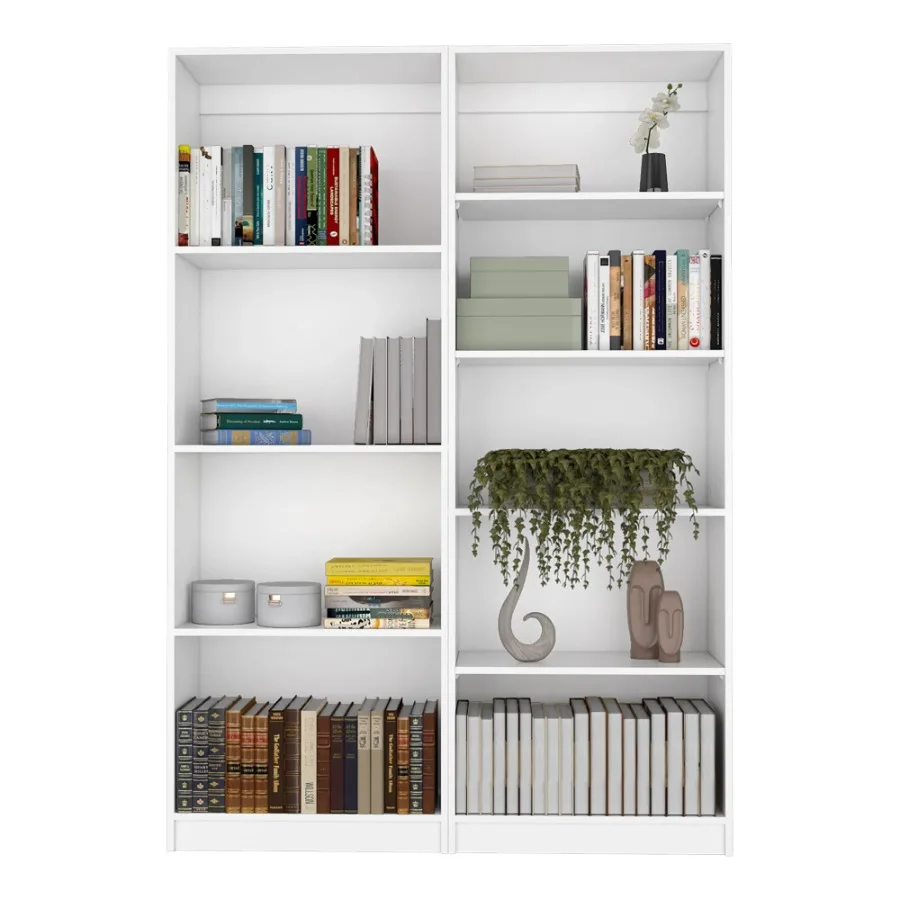 

Benzoni 2 Piece Living Room Set with 2 Bookcases White
