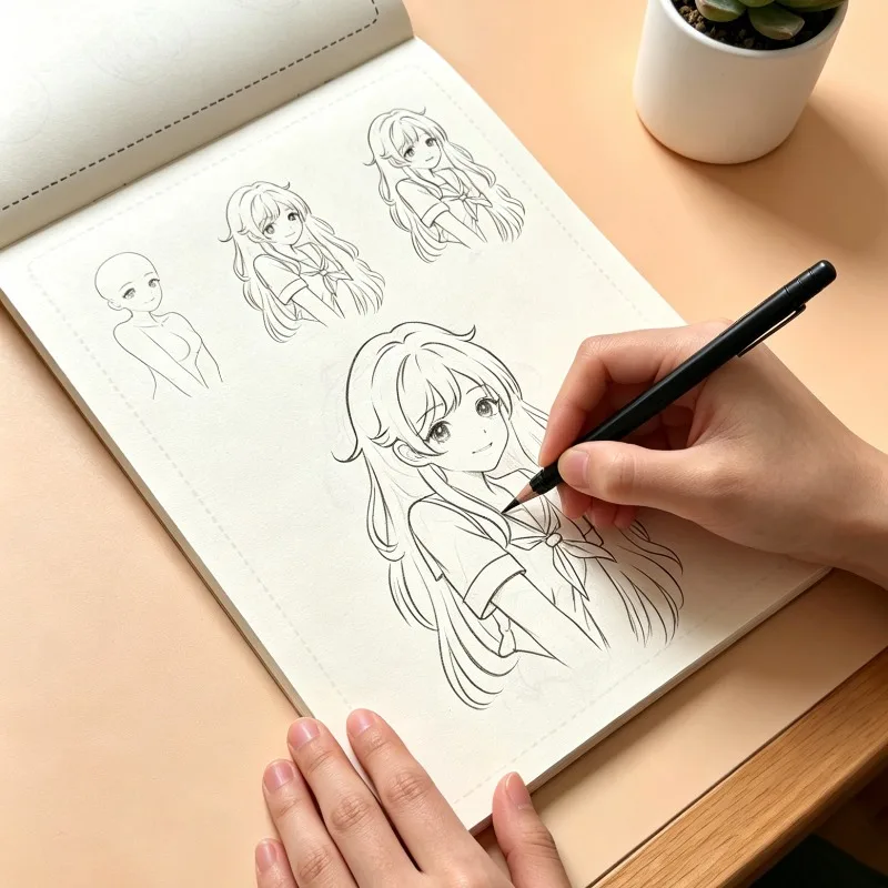 Manga Character Drawing Guide Including 32 Page Step-by-step Tutorial for Beginners in Manga Drawing The Ideal Gift Anime Fans